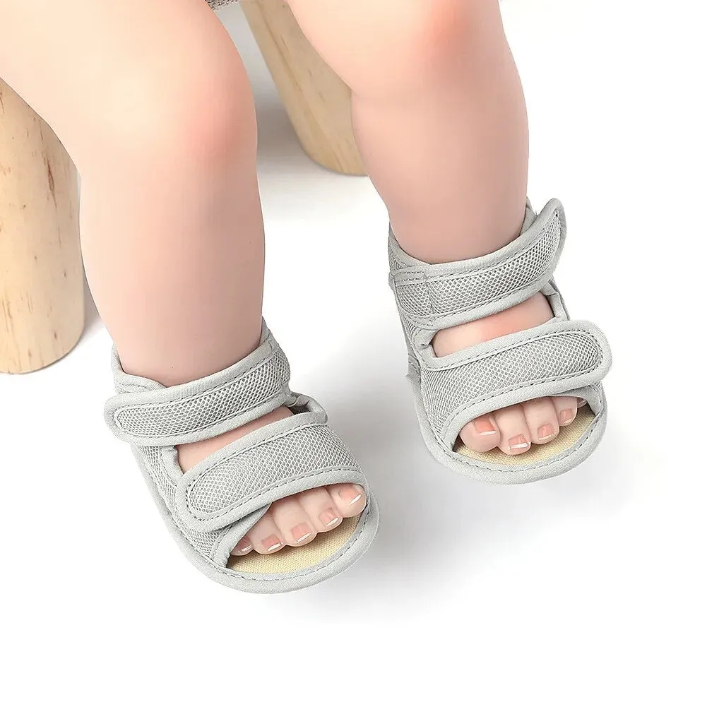 Summer Baby Boys Soild Breathable Anti-Slip Sandals Toddler Soft Soled Shoes - BBSD50734