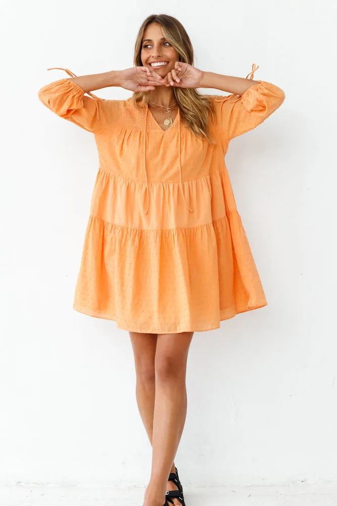 Sunsets By The Shore Dress Orange