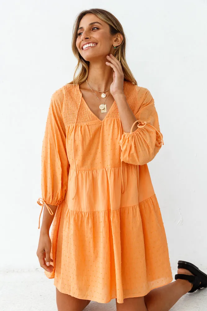 Sunsets By The Shore Dress Orange