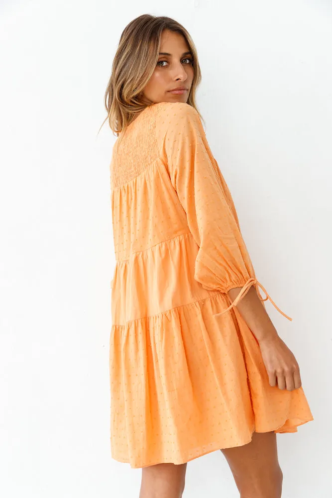 Sunsets By The Shore Dress Orange