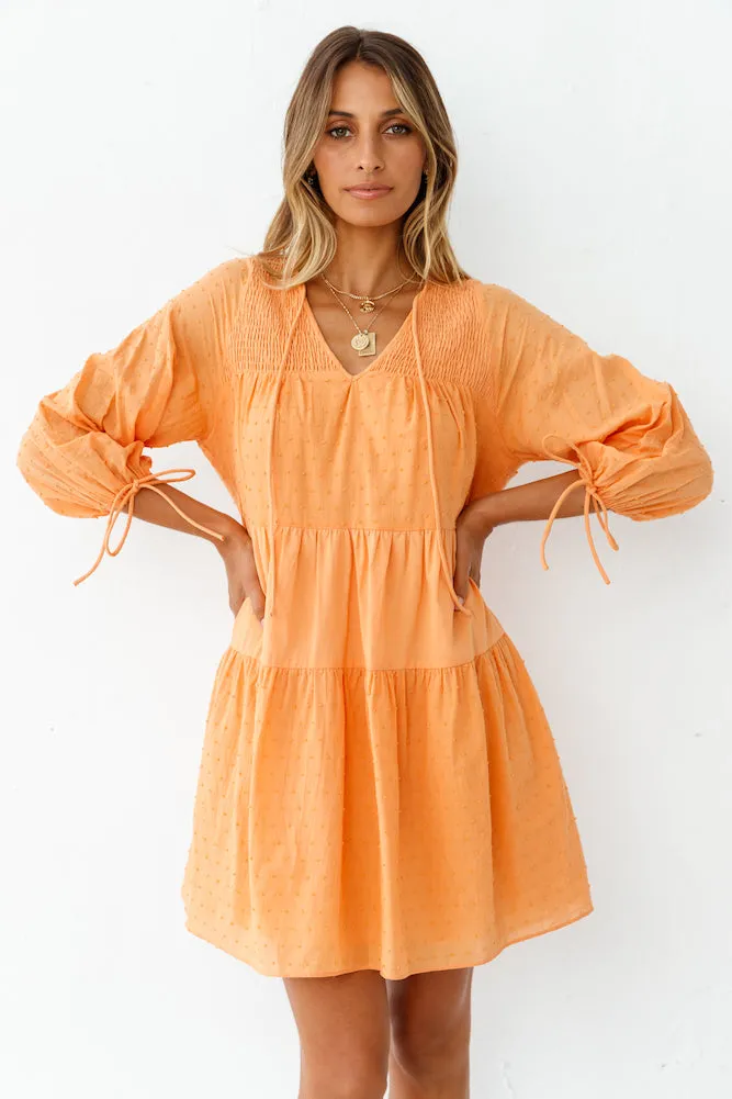 Sunsets By The Shore Dress Orange