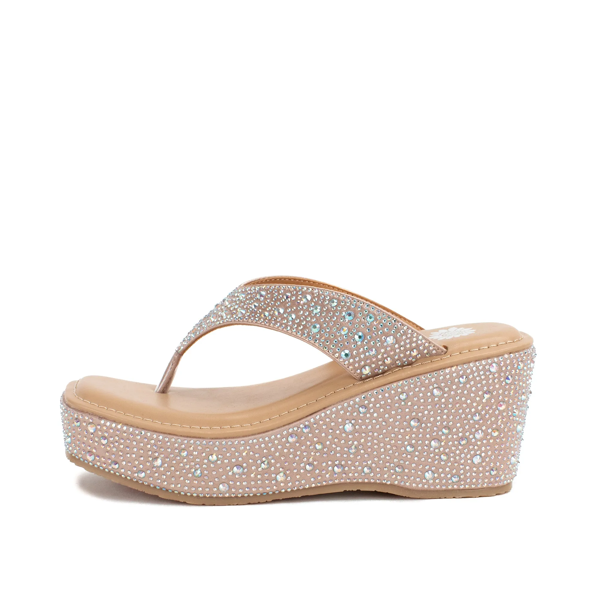 Telvi Rhinestone Wedge