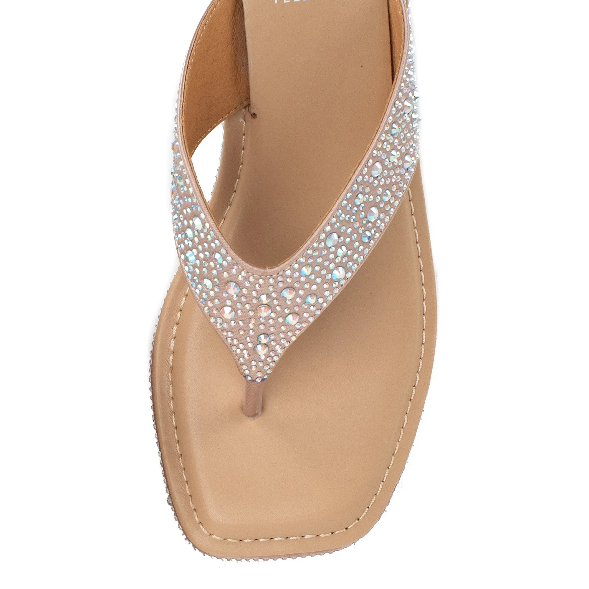 Telvi Rhinestone Wedge